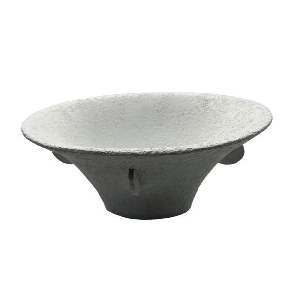 IN ΒΑΖΟ 28x19x13cm POLYRESIN ΑΣΠΡΟ