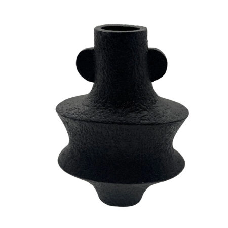 OUT ΒΑΖΟ 21x10x30cm POLYRESIN ΜΑΥΡΟ