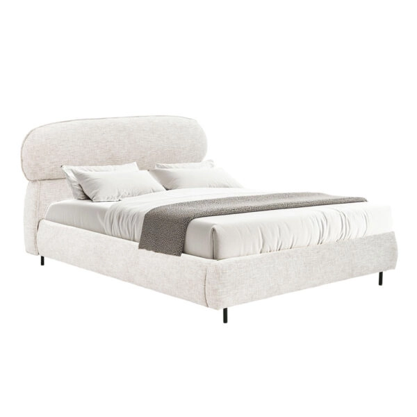 SERENITE ΚΡΕΒΑΤΙ (ΓΙΑ ΣΤΡΩΜΑ 160x200cm) BEIGE 230x194x105cm