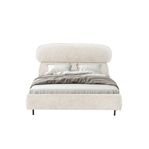 SERENITE ΚΡΕΒΑΤΙ (ΓΙΑ ΣΤΡΩΜΑ 160x200cm) BEIGE 230x194x105cm