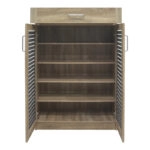 Παπουτσοθήκη-ντουλάπι Sante  20 ζεύγων σε sonoma-ανθρακί απόχρωση 80x37x123εκ