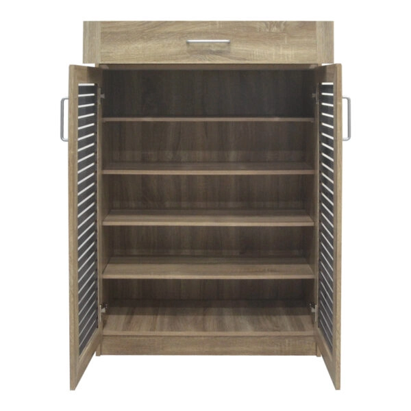 Παπουτσοθήκη-ντουλάπι Sante  20 ζεύγων σε sonoma-ανθρακί απόχρωση 80x37x123εκ