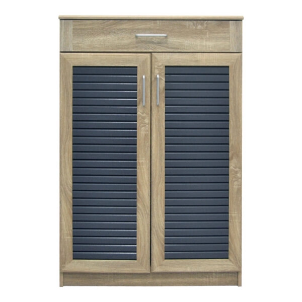 Παπουτσοθήκη-ντουλάπι Sante  20 ζεύγων σε sonoma-ανθρακί απόχρωση 80x37x123εκ