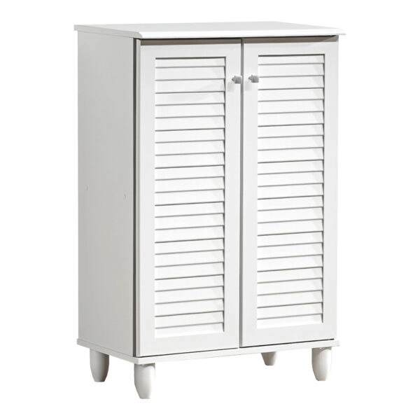 Παπουτσοθήκη-ντουλάπι Santo 10 ζεύγων σε λευκή απόχρωση 60x34.5x91.5εκ