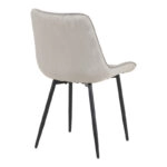 Καρέκλα Berne  βελούδο σε γκρί απόχρωση 53x62x84εκ