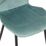 Καρέκλα Jelour βελούδο σε φυστικί απόχρωση 46.5x60x84εκ