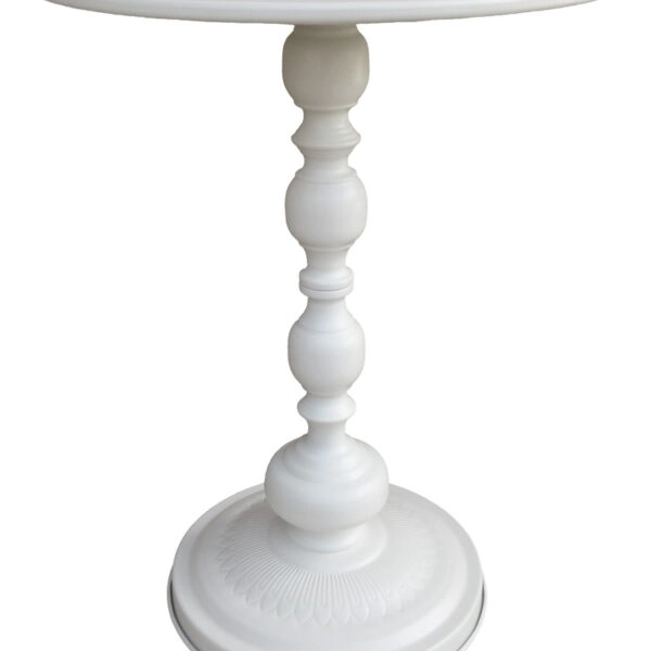 Βοηθητικό τραπέζι Anesor  μέταλλο σε κρεμ απόχρωση Φ40x52εκ