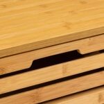 Συρταριέρα Sicela  μπαμπού σε φυσική απόχρωση 40x30x97.5εκ