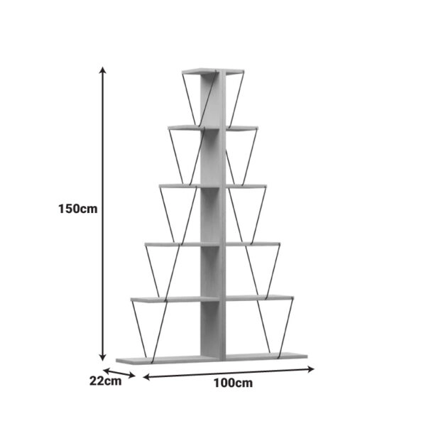 Βιβλιοθήκη mini Tars  λευκό 100x22x150εκ