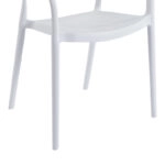 Πολυθρόνα Ankara  στοιβαζόμενη pp-pe rattan σε λευκή-φυσική απόχρωση 54x55.5x77εκ