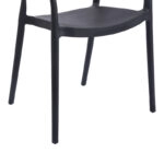 Πολυθρόνα Ankara  στοιβαζόμενη pp-pe rattan σε μαύρη-φυσική απόχρωση 54x55.5x77εκ