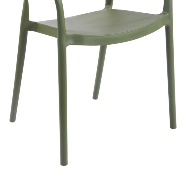 Πολυθρόνα Ankara  στοιβαζόμενη pp-pe rattan σε λαδί-φυσική απόχρωση 54x55.5x77εκ