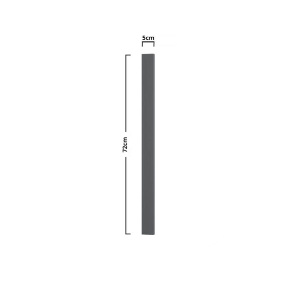 Modest Καταφραγή Ντουλαπιού Ανθρακί 5x1.6x82cm