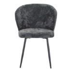 Καρέκλα Karg γκρι ύφασμα-πόδι μαύρο μέταλλο 57x62x80εκ
