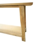 Κονσόλα Decoza  teak ξύλο σε φυσική απόχρωση 200x40x80εκ