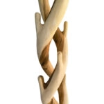 Καλόγερος Joint suar ξύλο σε φυσική απόχρωση 30x30x200εκ