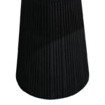 Τραπέζι σαλονιού Canicule  μασίφ ξύλο ακακίας μαύρο Φ80x40εκ