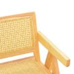 Πολυθρόνα Winslow  rubberwood-rattan σε φυσική απόχρωση 51x54x80εκ