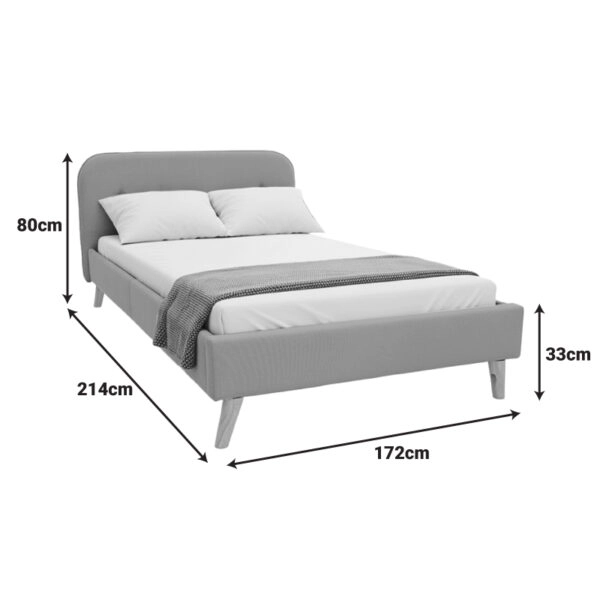 Κρεβάτι LumiLux  ύφασμα σε μπεζ απόχρωση 160x200εκ