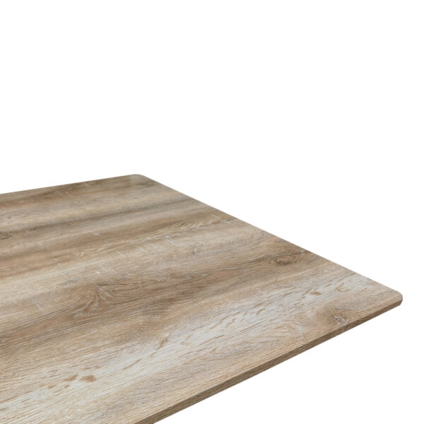 Τραπέζι Aragne  sonoma mdf με μαύρα μεταλλικά πόδια 160x90x75εκ