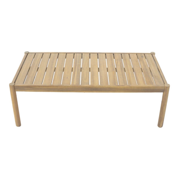 Σαλόνι εξωτερικού χώρου Verilan μασίφ ξύλο ακακίας με σχοινί και μπεζ μαξιλάρια