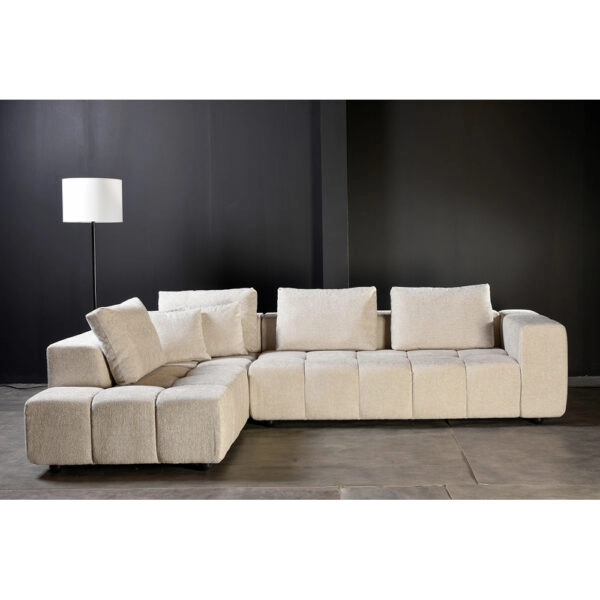 TOMOS ΚΑΝΑΠΕΣ ΓΩΝΙΑ ΑΡΙΣΤΕΡΗ BEIGE LEGASY 15 298x200x85cm