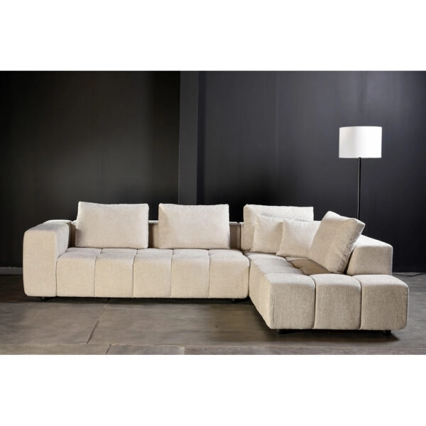 TOMOS ΚΑΝΑΠΕΣ ΓΩΝΙΑ ΔΕΞΙΑ BEIGE LEGASY 15 298x200x85cm