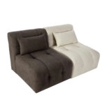 Artekko Sofia Εκρού Μπουκλέ Πολυθρόνα (70x95x75)cm