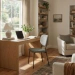 Καρέκλα τραπεζαρίας Kevin Megapap λαδί ύφασμα - μεταλλικό μαύρο πόδι 48x51x87εκ.