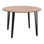Τραπέζι Zeno Megapap χρώμα ακακίας Ø110x73,5εκ.