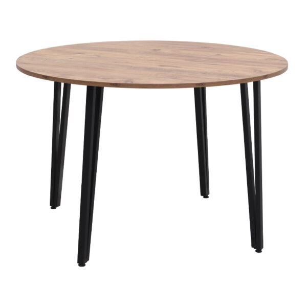 Τραπέζι Zeno Megapap χρώμα ακακίας Ø110x73,5εκ.