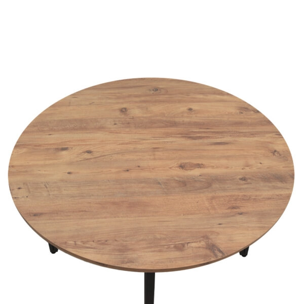 Τραπέζι Zeno Megapap χρώμα ακακίας Ø110x73,5εκ.