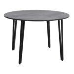 Τραπέζι Zeno Megapap χρώμα σκούρο γκρι σκυροδέματος Ø110x73,5εκ.