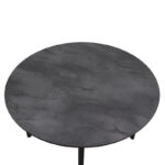 Τραπέζι Zeno Megapap χρώμα σκούρο γκρι σκυροδέματος Ø110x73,5εκ.