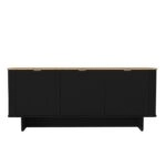 Μπουφές Bohema Megapap χρώμα μαύρο - sepet oak 180x47x76,6εκ.