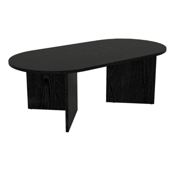 Τραπεζάκι σαλονιού Cortado Megapap χρώμα sencron black 120x60x39,6εκ.