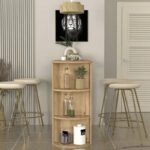 Τραπέζι μπαρ Vigne Megapap χρώμα sepet oak 150x51,6x101,8εκ.