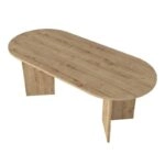 Τραπέζι Cortado Megapap χρώμα sapphire oak 200x90x74εκ.