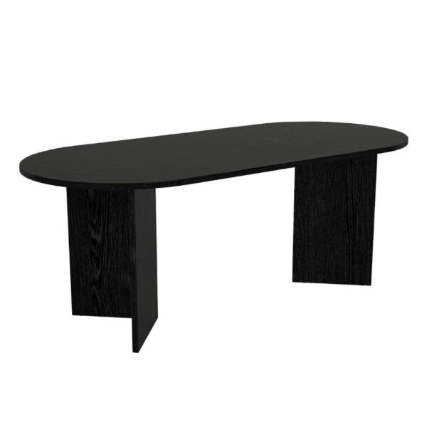 Τραπέζι Cortado Megapap χρώμα sencron black 200x90x74εκ.