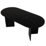 Τραπέζι Cortado Megapap χρώμα sencron black 200x90x74εκ.