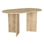 Τραπέζι Cortado Megapap χρώμα sapphire oak 138x80x75εκ.