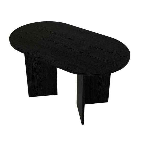 Τραπέζι Cortado Megapap χρώμα sencron black 138x80x75εκ.