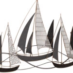 ΜΕΤΑΛΛΙΚΟ ΔΙΑΚΟΣΜΗΤΙΚΟ ΤΟΙΧΟΥ HM7160 ΑΝΘΡΑΚΙ ΛΕΥΚΟ ΧΡΥΣΟ 92x3x56Y εκ.