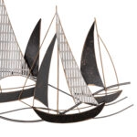 ΜΕΤΑΛΛΙΚΟ ΔΙΑΚΟΣΜΗΤΙΚΟ ΤΟΙΧΟΥ HM7160 ΑΝΘΡΑΚΙ ΛΕΥΚΟ ΧΡΥΣΟ 92x3x56Y εκ.