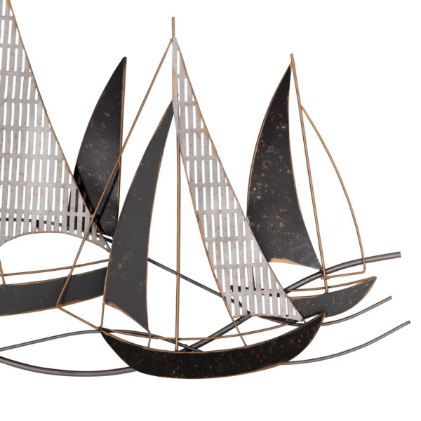 ΜΕΤΑΛΛΙΚΟ ΔΙΑΚΟΣΜΗΤΙΚΟ ΤΟΙΧΟΥ HM7160 ΑΝΘΡΑΚΙ ΛΕΥΚΟ ΧΡΥΣΟ 92x3x56Y εκ.