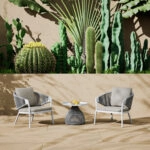 ΠΟΛΥΘΡΟΝΑ ΑΛΟΥΜΙΝΙΟΥ XANTION ΗM6471.02 ΜΕ ΣΧΟΙΝΙ & ΜΑΞΙΛΑΡΙΑ--ΛΕΥΚΟ 71,5x77x70,5Υεκ