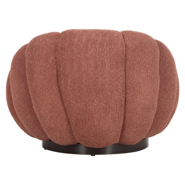 ΠΟΛΥΘΡΟΝΑ ΠΕΡΙΣΤΡΕΦΟΜΕΝΗ GRYMM HM9601.02 ΡΟΖ ΜΠΟΥΚΛΕ-ΜΑΥΡΗ ΜΕΤΑΛ. ΒΑΣΗ 90x93x65Υεκ.