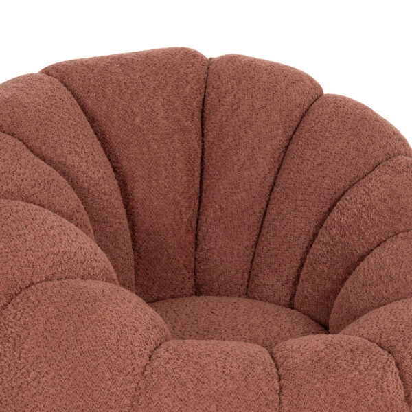 ΠΟΛΥΘΡΟΝΑ ΠΕΡΙΣΤΡΕΦΟΜΕΝΗ GRYMM HM9601.02 ΡΟΖ ΜΠΟΥΚΛΕ-ΜΑΥΡΗ ΜΕΤΑΛ. ΒΑΣΗ 90x93x65Υεκ.