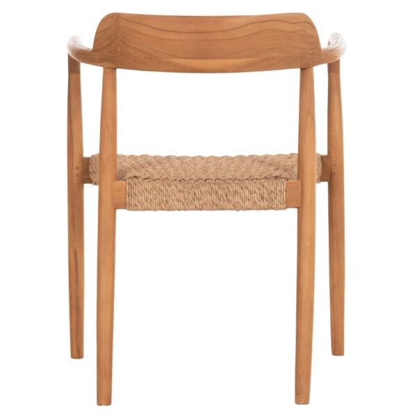 ΠΟΛΥΘΡΟΝΑ ΤΡΑΠΕΖΑΡΙΑΣ ROBBY HM18350 ΞΥΛΟ TEAK & ΣΧΟΙΝΙ VIRO ΦΥΣΙΚΟ 55x50x71Υεκ.