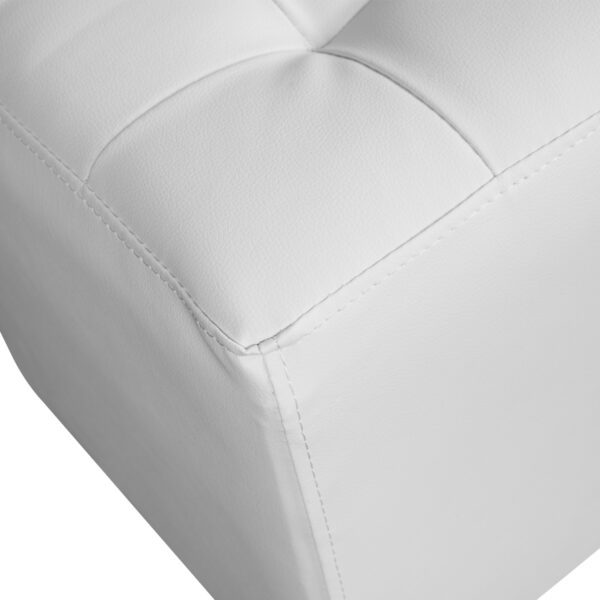 ΣΚΑΜΠΩ 37Χ37Χ35εκ ΜΕ PU ΛΕΥΚΟ PUNK HM264.02